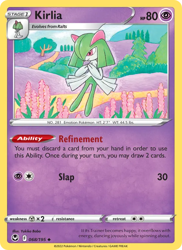 Kirlia 68 — Silver Tempest 68, Normal finish