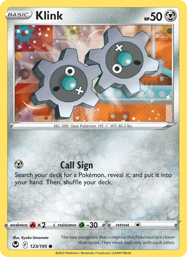 Klink 123 card from Silver Tempest