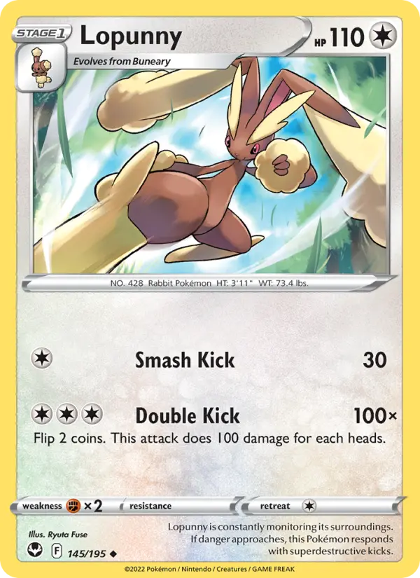 Lopunny 145 — Silver Tempest 145, Normal finish