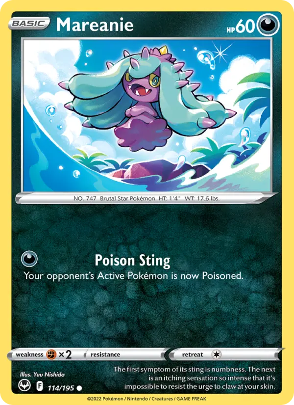 Mareanie 114 card from Silver Tempest
