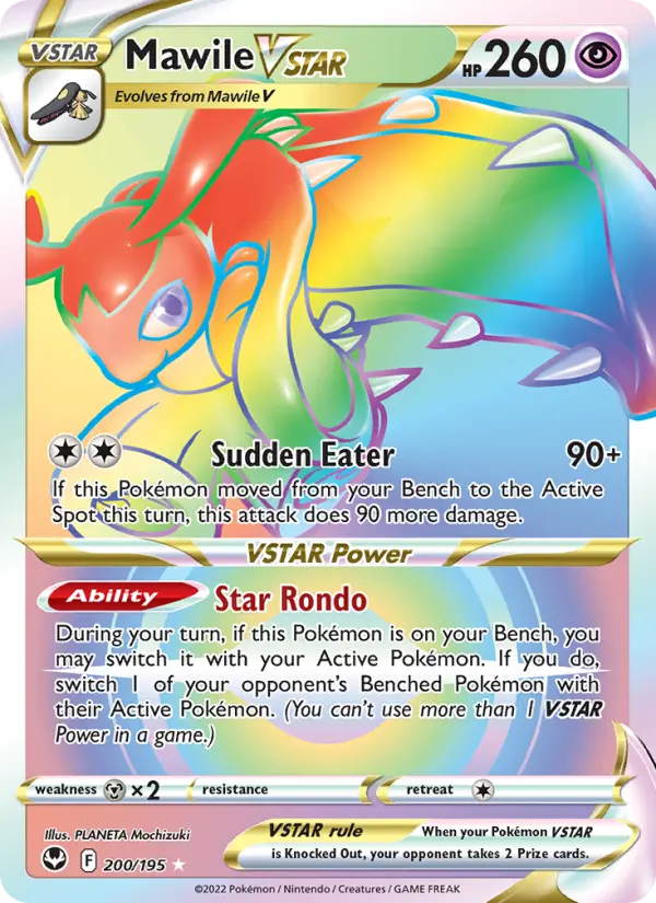 Mawile VSTAR 200 card from Silver Tempest