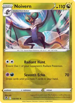 Noivern 133 — shown as an example of the Reverse Holofoil finish