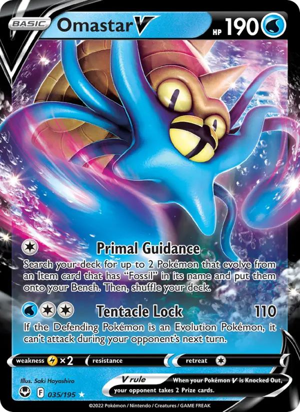 Omastar V 35 card from Silver Tempest
