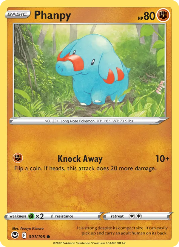 Phanpy 91 — Silver Tempest 91, Normal finish