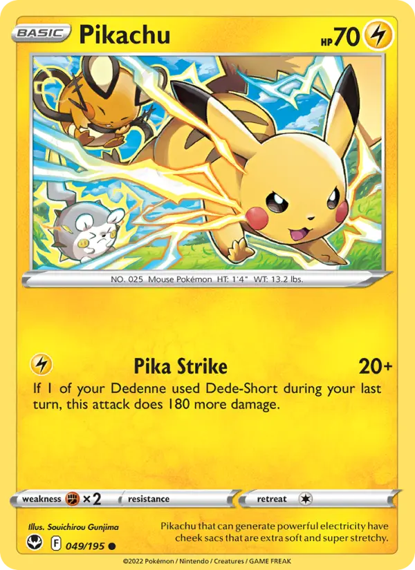 Pikachu 49 — Silver Tempest 49, Normal finish