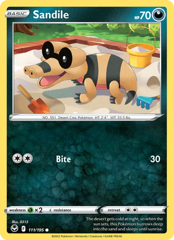 Sandile 111 card from Silver Tempest