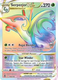 Serperior VSTAR 196 — Silver Tempest