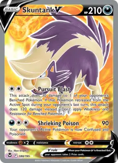 Skuntank V 180 — shown as an example of the Reverse Holofoil finish
