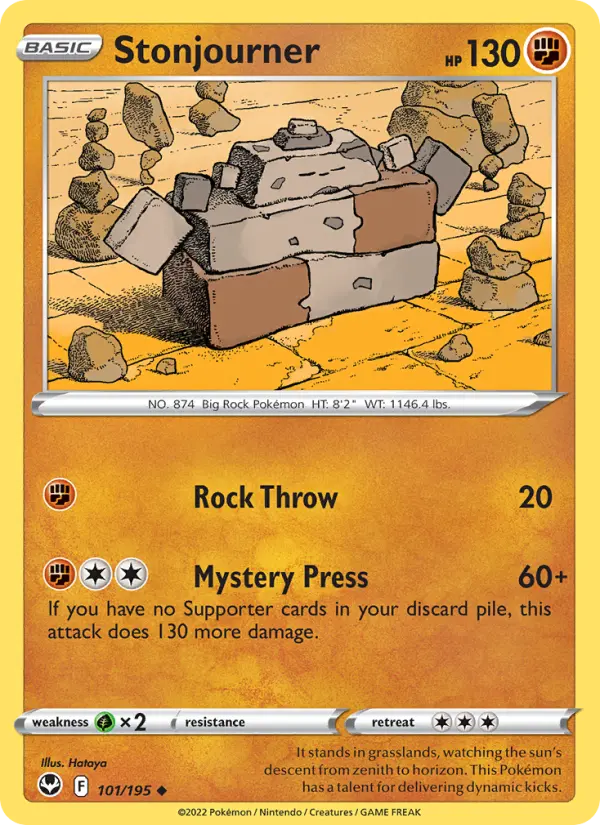Stonjourner 101 card from Silver Tempest
