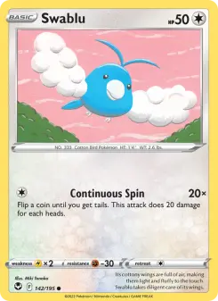Swablu — Silver Tempest #142