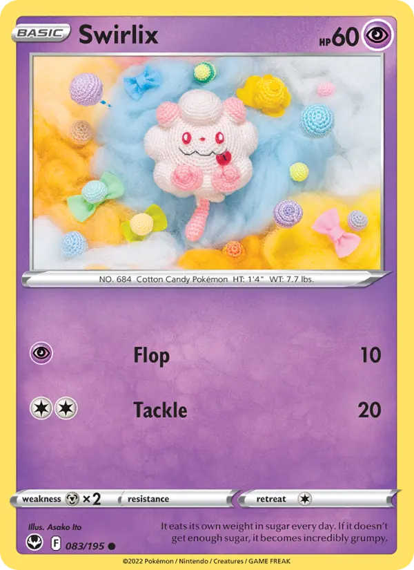 Swirlix 83 card from Silver Tempest