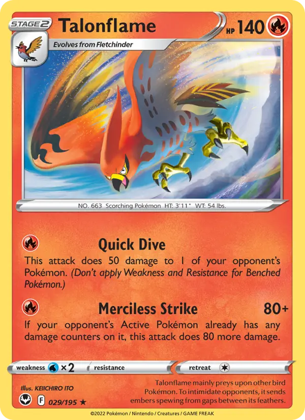 Talonflame 29 — Silver Tempest 29, Normal finish