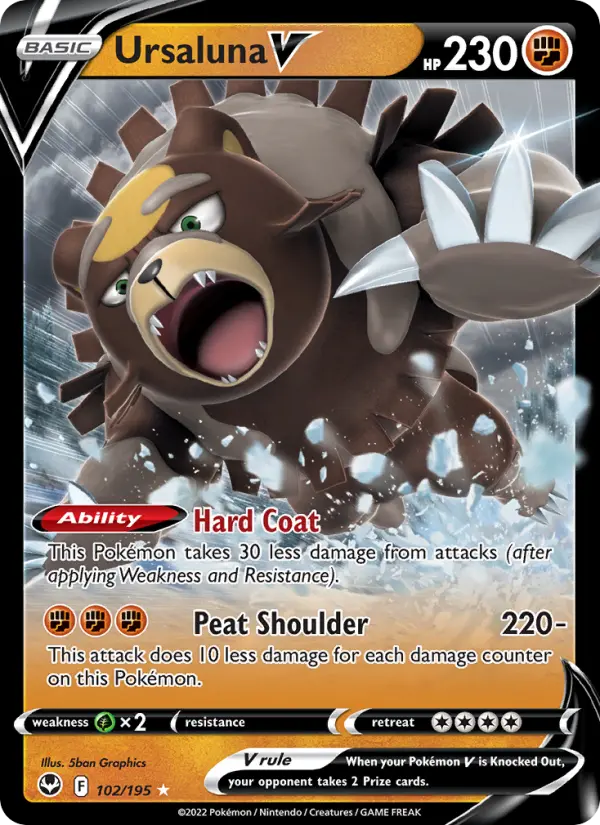 Ursaluna V 102 card from Silver Tempest