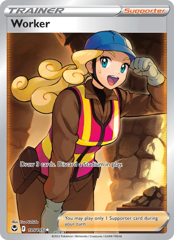 Worker 195 card from Silver Tempest