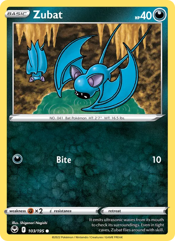 Zubat 103 — Silver Tempest 103, Normal finish