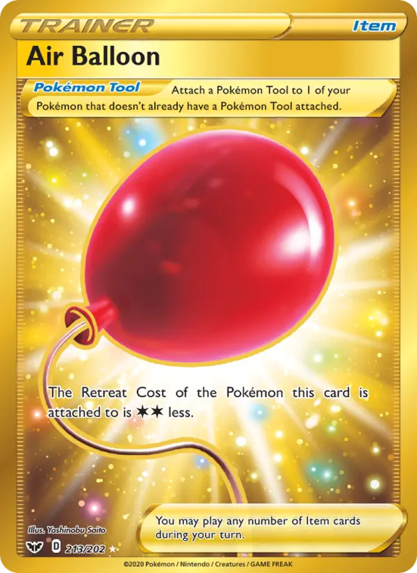 Air Balloon 213 — Sword & Shield 213, Holofoil finish