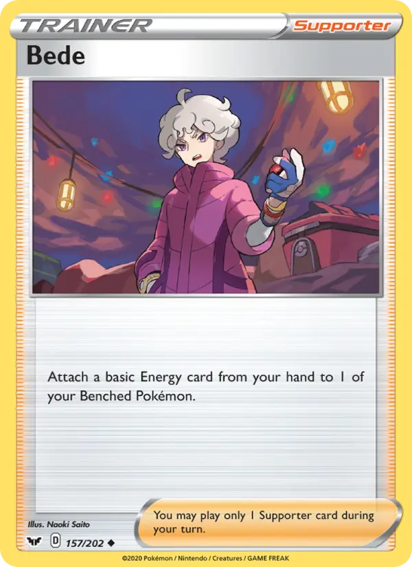 Bede 157 card from Sword & Shield
