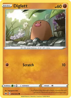 Diglett — Sword & Shield #92