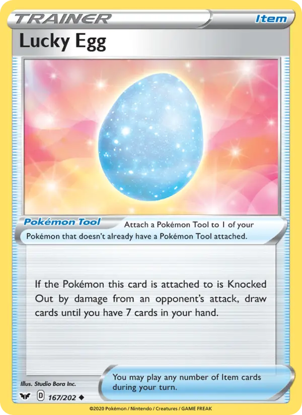 Lucky Egg 167 card from Sword & Shield