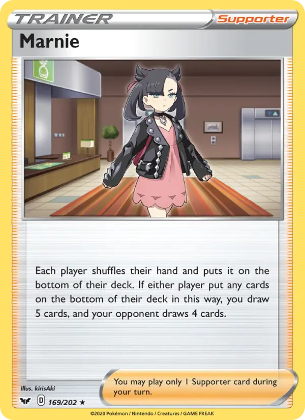 Marnie 169 — Sword & Shield 169, Holofoil finish