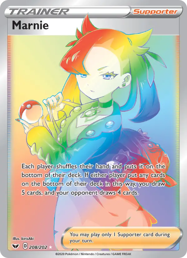 Marnie 208 — Sword & Shield 208, Holofoil finish