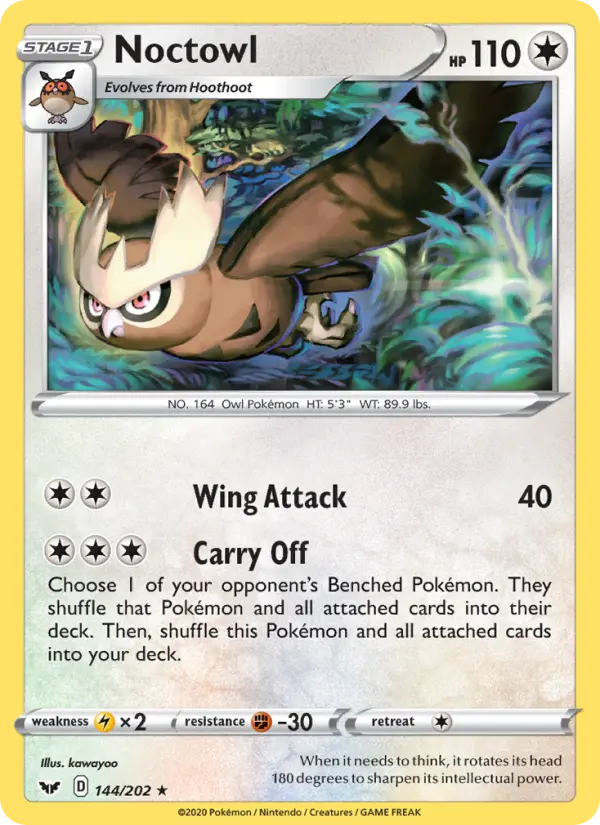 Noctowl 144 — Sword & Shield 144, Normal finish