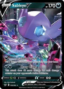 Sableye V — Sword & Shield #120