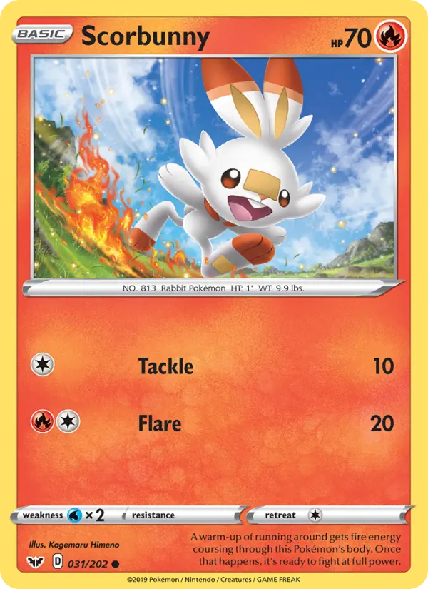 Scorbunny 31 — Sword & Shield 31, Normal finish