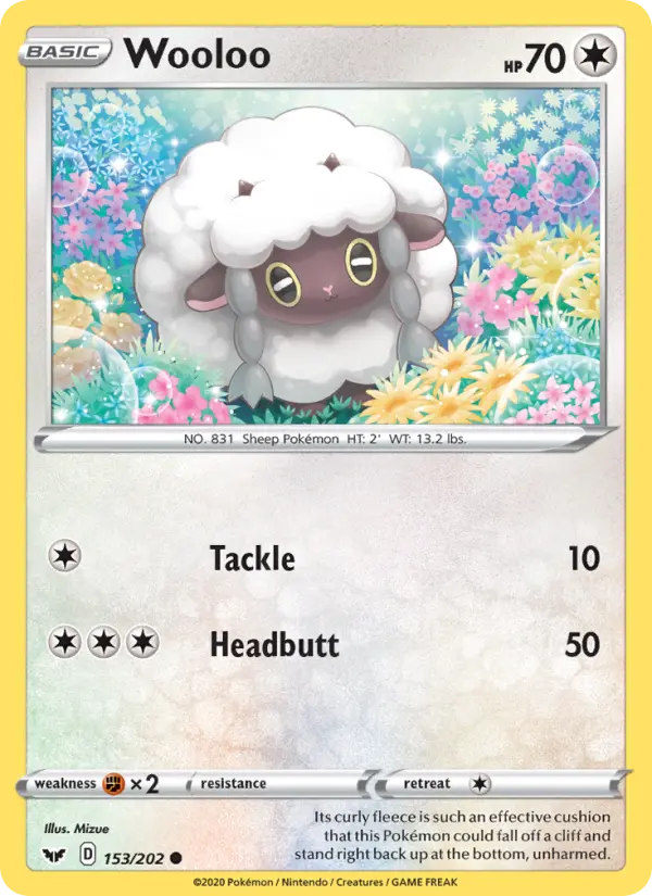 Wooloo 153 — Sword & Shield 153, Normal finish