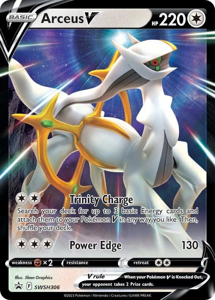 Arceus V SWSH306 — SWSH Black Star Promos SWSH306, Holofoil finish