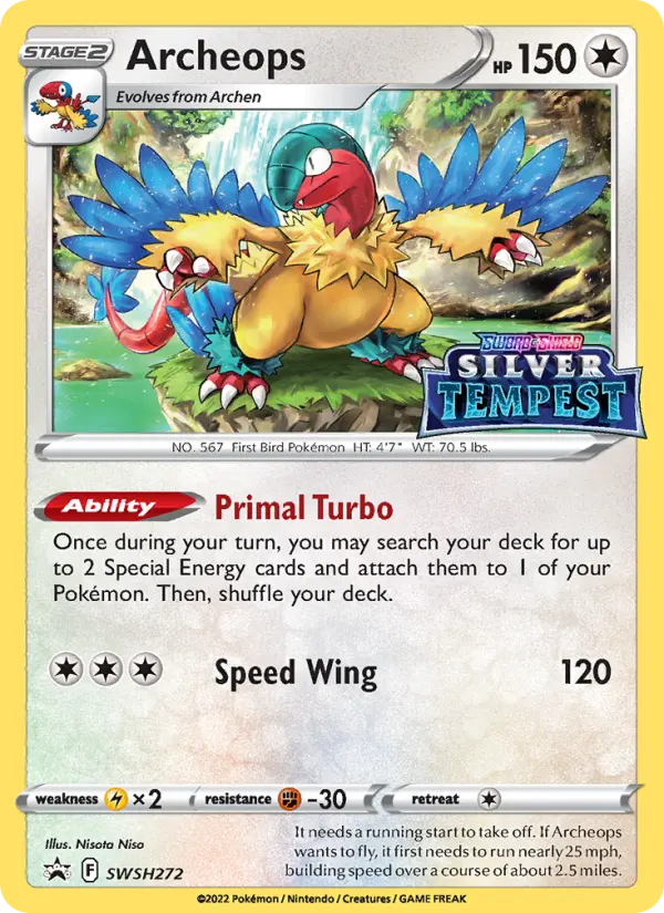 Archeops SWSH272 — SWSH Black Star Promos SWSH272, Holofoil finish