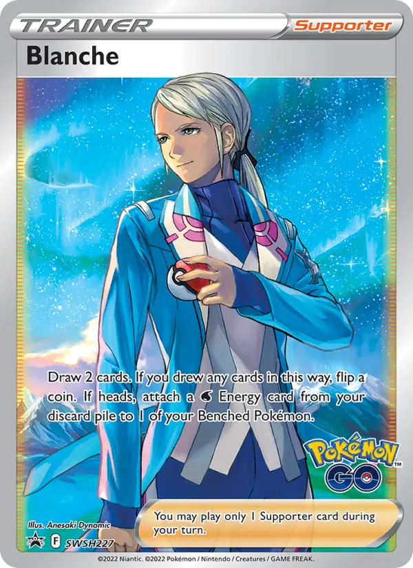 Blanche SWSH227 — SWSH Black Star Promos SWSH227, Holofoil finish