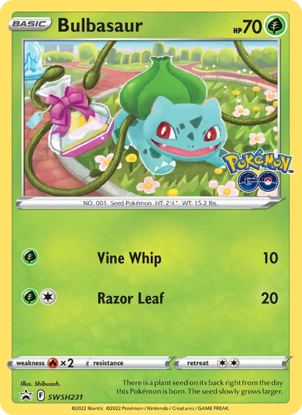 Bulbasaur SWSH231 — SWSH Black Star Promos SWSH231, Holofoil finish