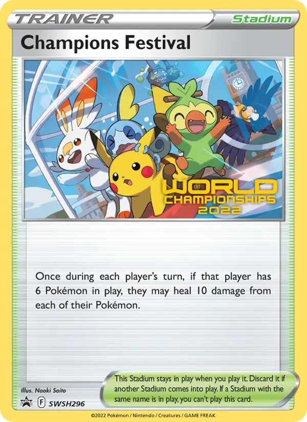 Champions Festival SWSH296 — SWSH Black Star Promos SWSH296, Normal finish