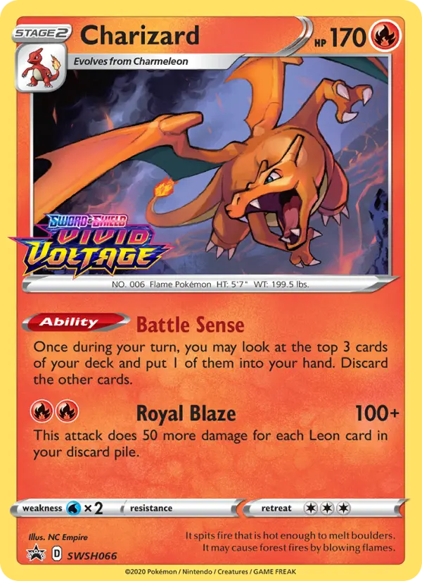 Charizard SWSH066 — the most expensive Regulation D card