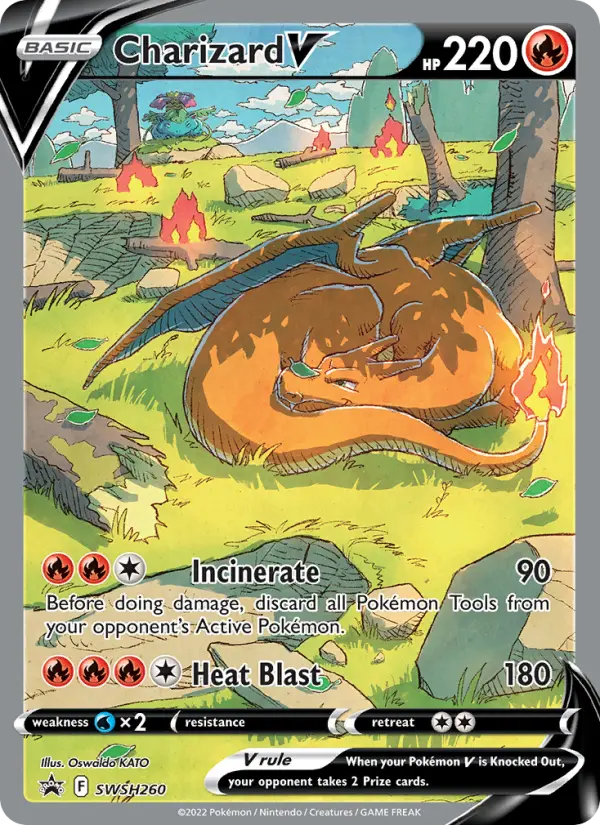 Charizard V SWSH260 — SWSH Black Star Promos SWSH260, Holofoil finish