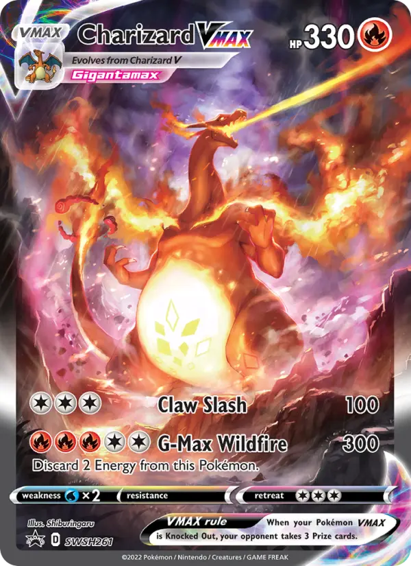 Charizard VMAX SWSH261 — SWSH Black Star Promos SWSH261, Holofoil finish