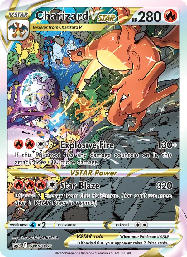 Charizard VSTAR SWSH262 card from SWSH Black Star Promos