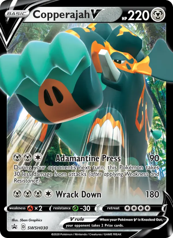 Copperajah V SWSH030 — SWSH Black Star Promos SWSH030, Holofoil finish