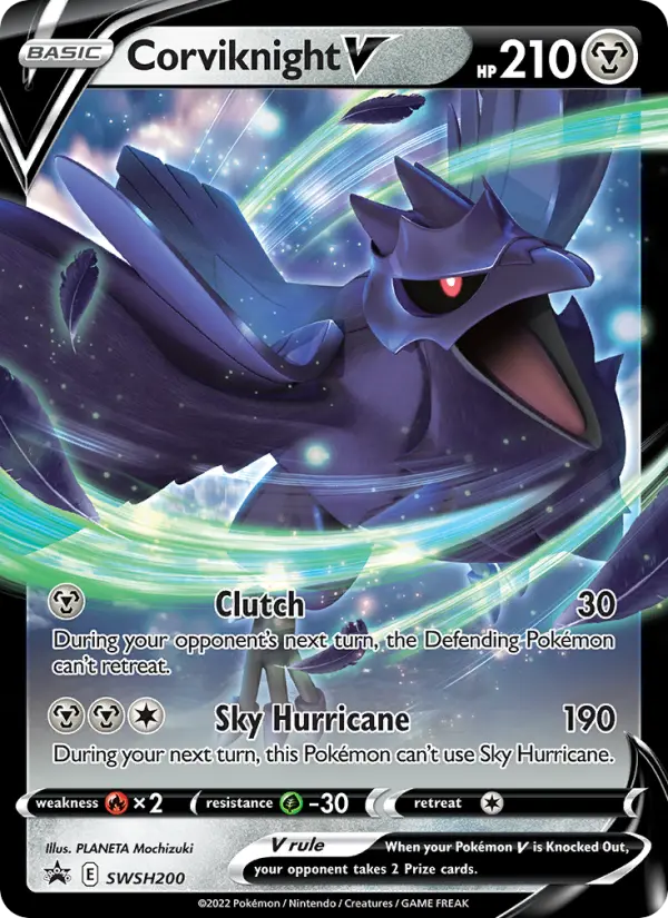 Corviknight V SWSH200 — SWSH Black Star Promos SWSH200, Holofoil finish
