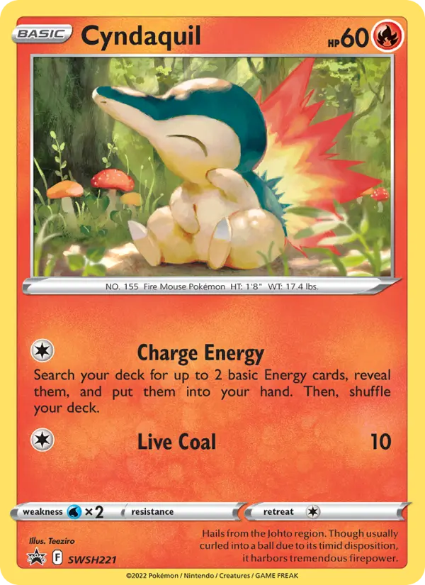 Cyndaquil SWSH221 — SWSH Black Star Promos SWSH221, Holofoil finish