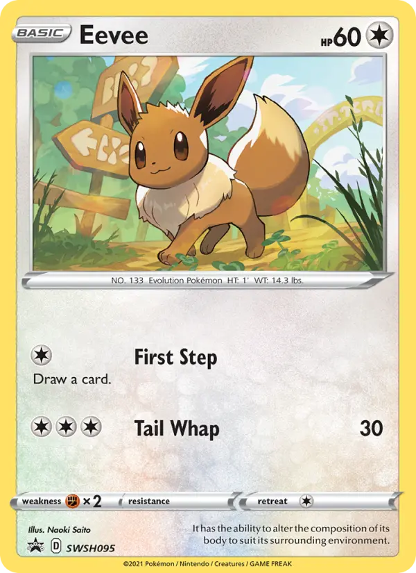 Eevee SWSH095 — SWSH Black Star Promos SWSH095, Holofoil finish