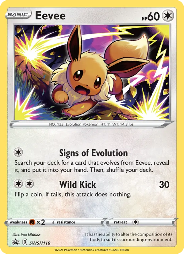 Eevee SWSH118 — SWSH Black Star Promos SWSH118, Holofoil finish