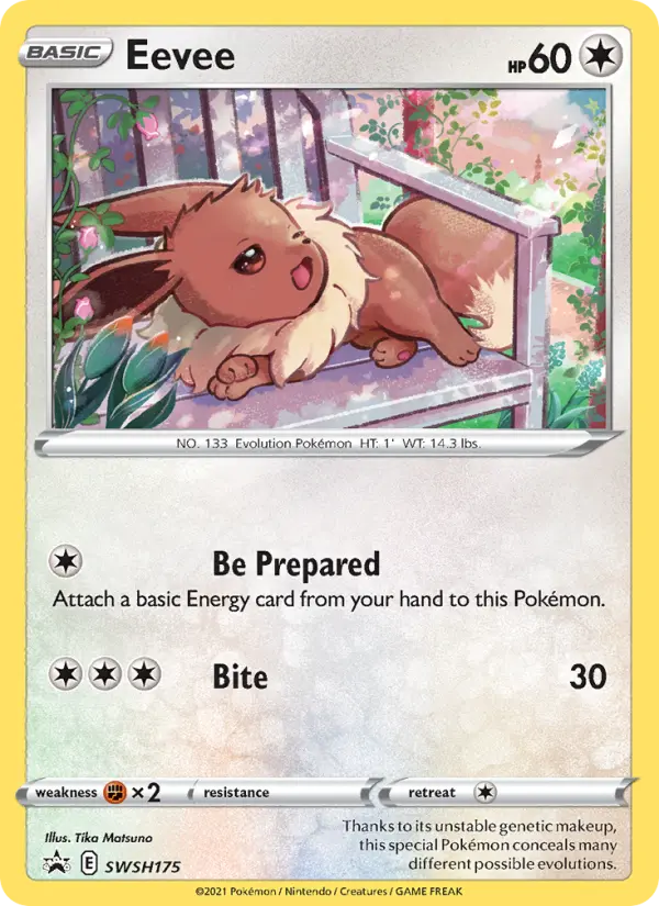 Eevee SWSH175 — SWSH Black Star Promos SWSH175, Holofoil finish