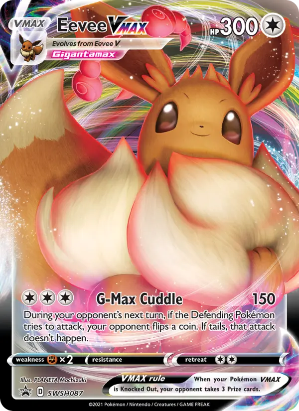 Eevee VMAX SWSH087 — SWSH Black Star Promos SWSH087, Holofoil finish