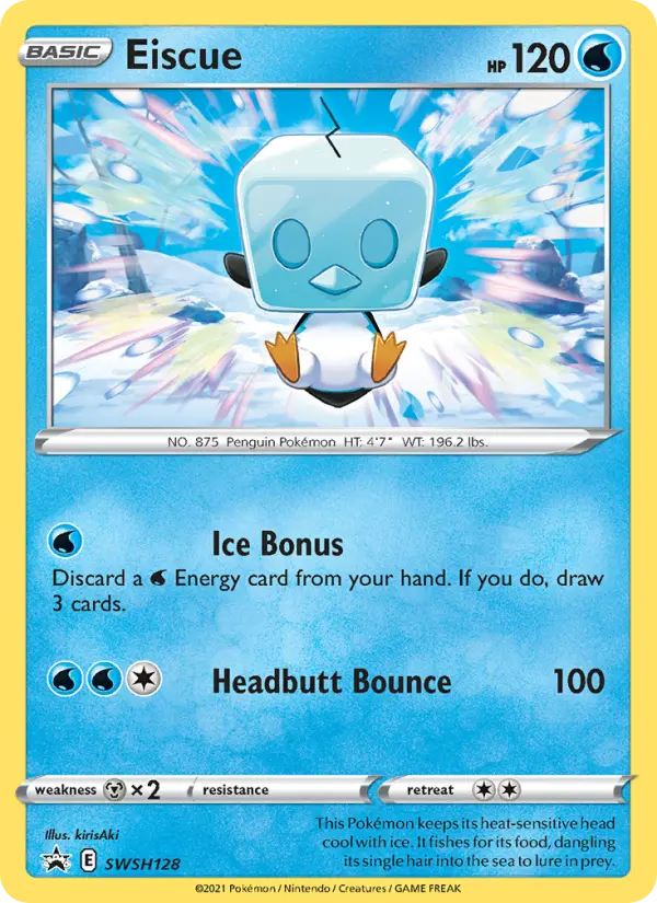 Eiscue SWSH128 card from SWSH Black Star Promos