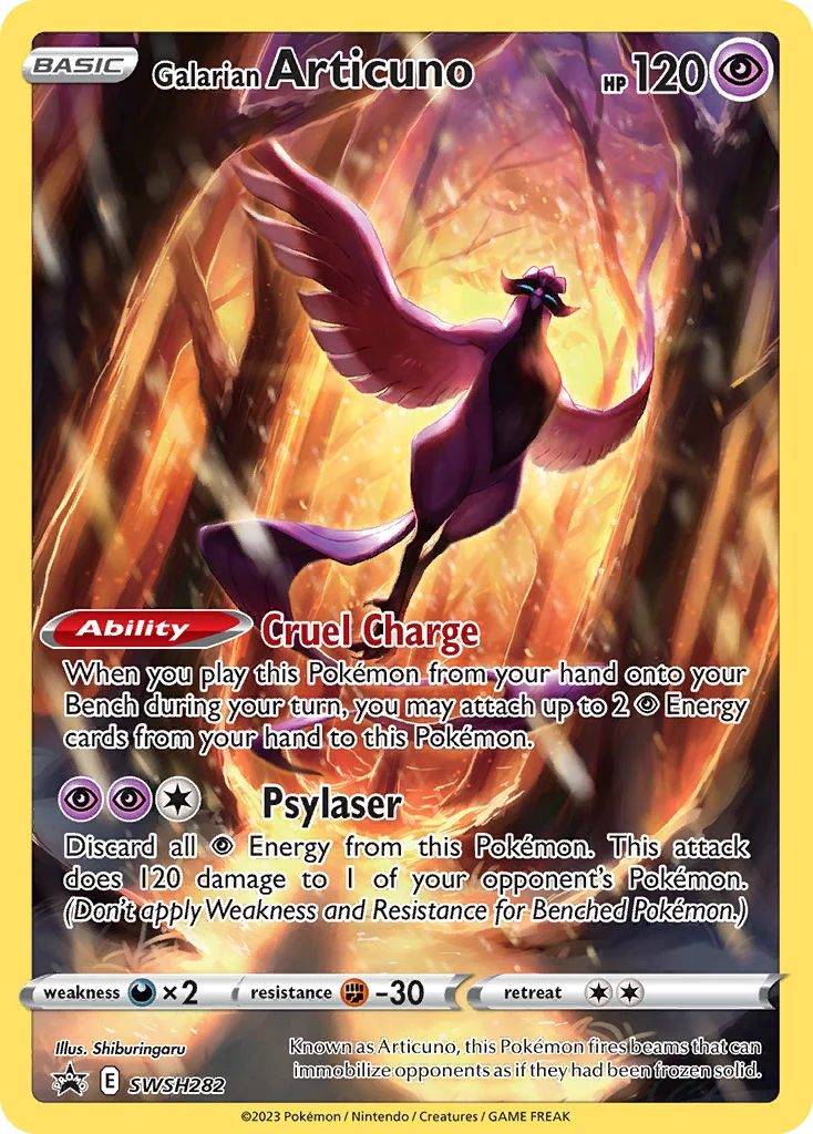 Galarian Articuno SWSH282 — SWSH Black Star Promos SWSH282, Holofoil finish
