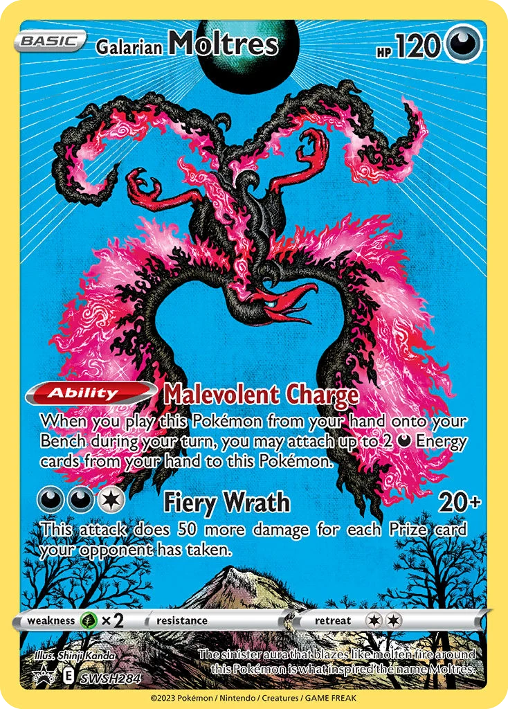Galarian Moltres SWSH284 — SWSH Black Star Promos SWSH284, Holofoil finish