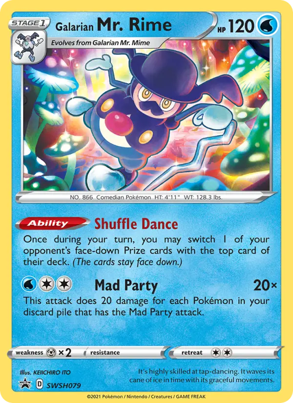 Galarian Mr. Rime SWSH079 — SWSH Black Star Promos SWSH079, Holofoil finish