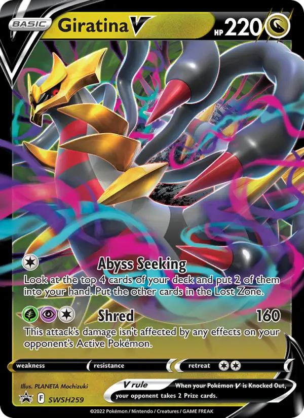 Giratina V SWSH259 — SWSH Black Star Promos SWSH259, Holofoil finish
